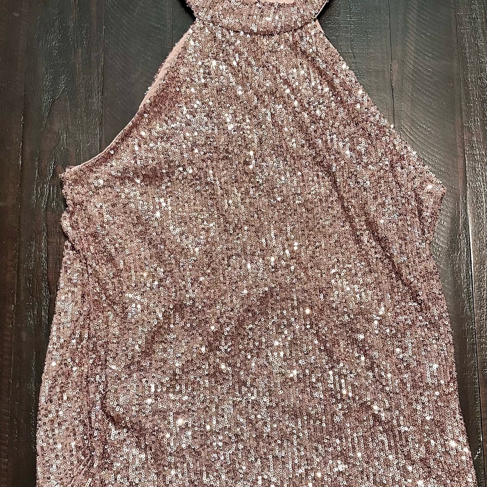 Sequin Halter Top - Pink - NWT